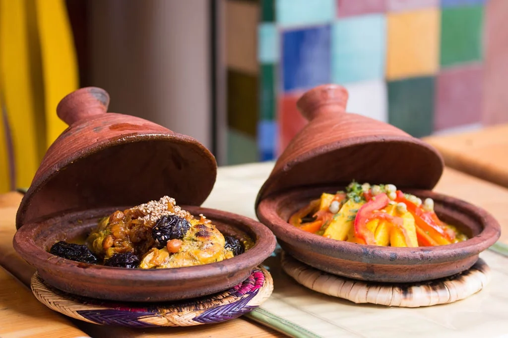 Mar24b Morocco typical dish meat and vegetable in a tajine | GoMoroccoTour