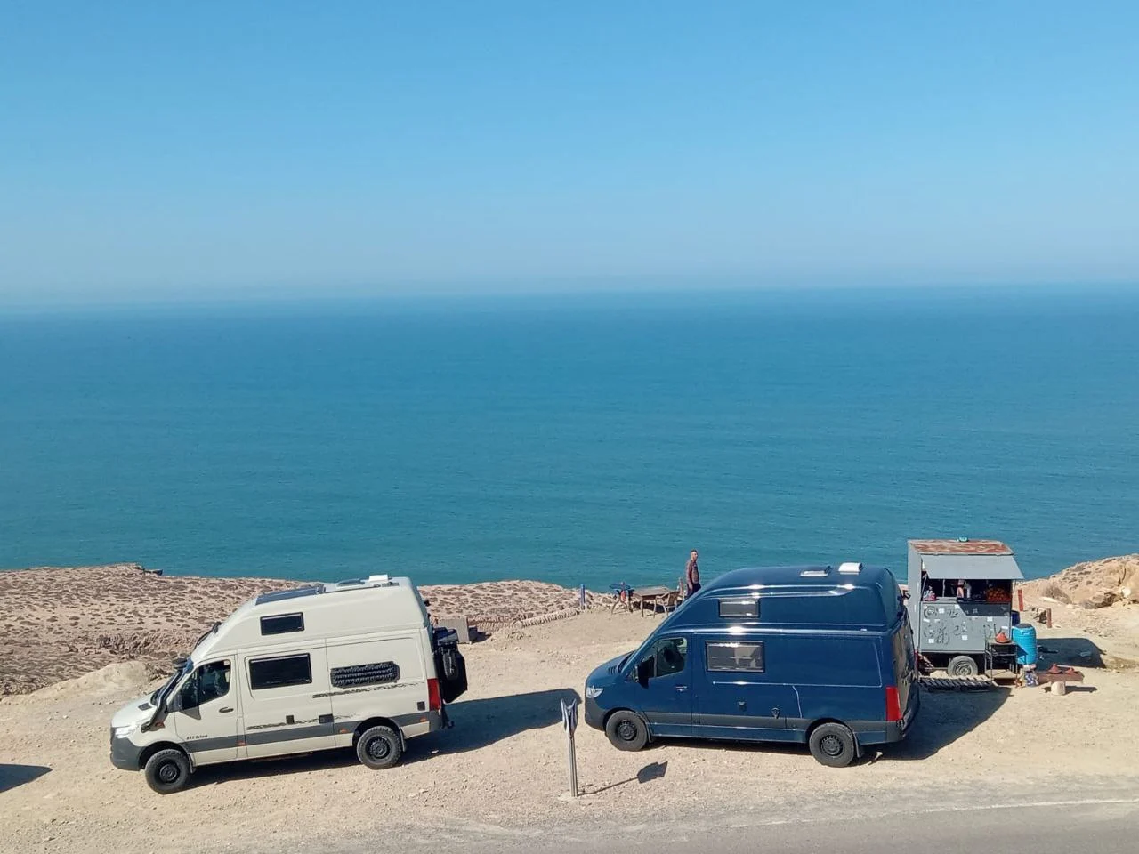 Coast Motohome: camping beside the atlantic coast