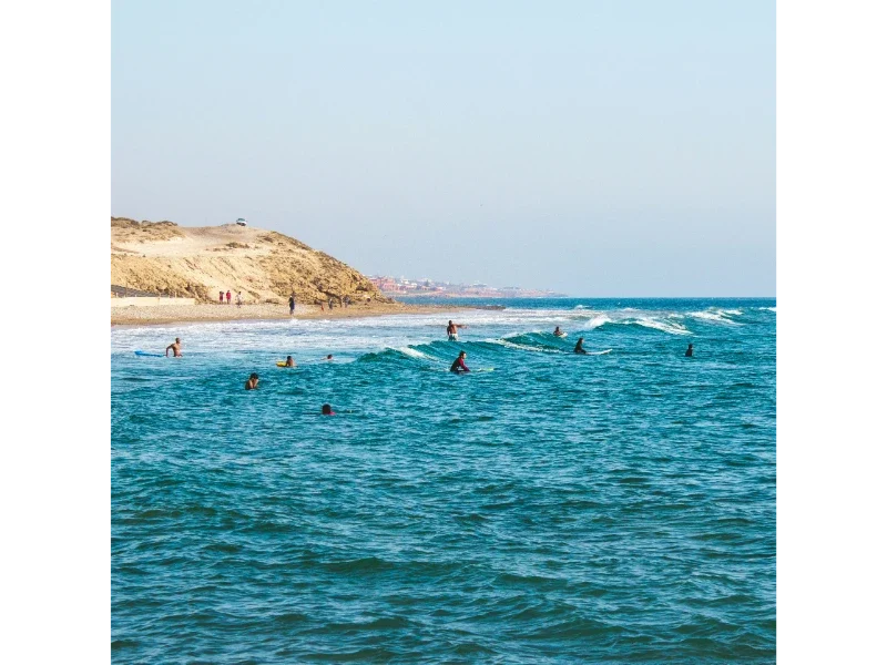 Taghazoute Surfing Blue Waves